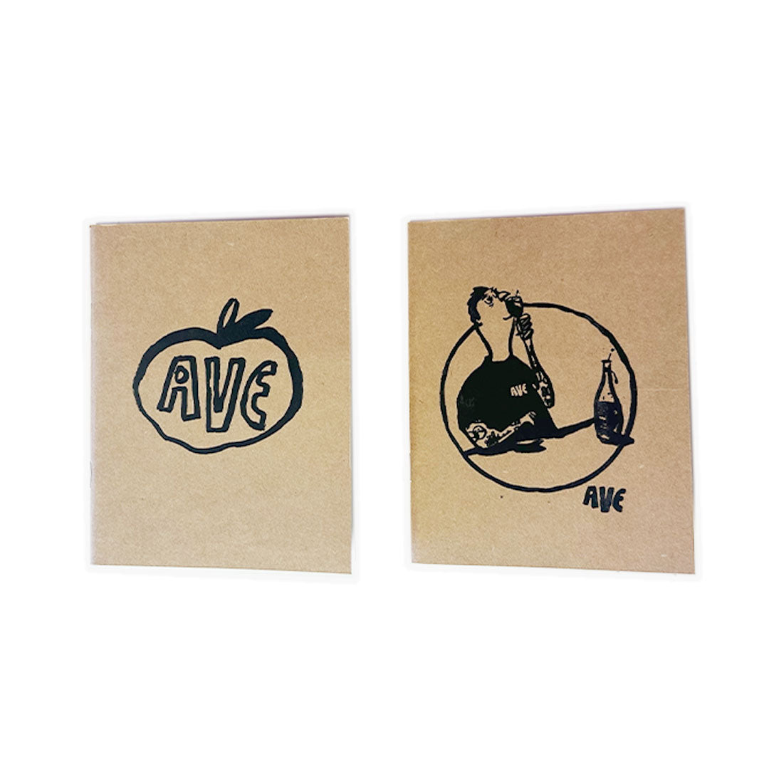 AVE x Russ Pope Wine Drinker Pocket Sized Notebook & Pencil - Apple Valley Emporium