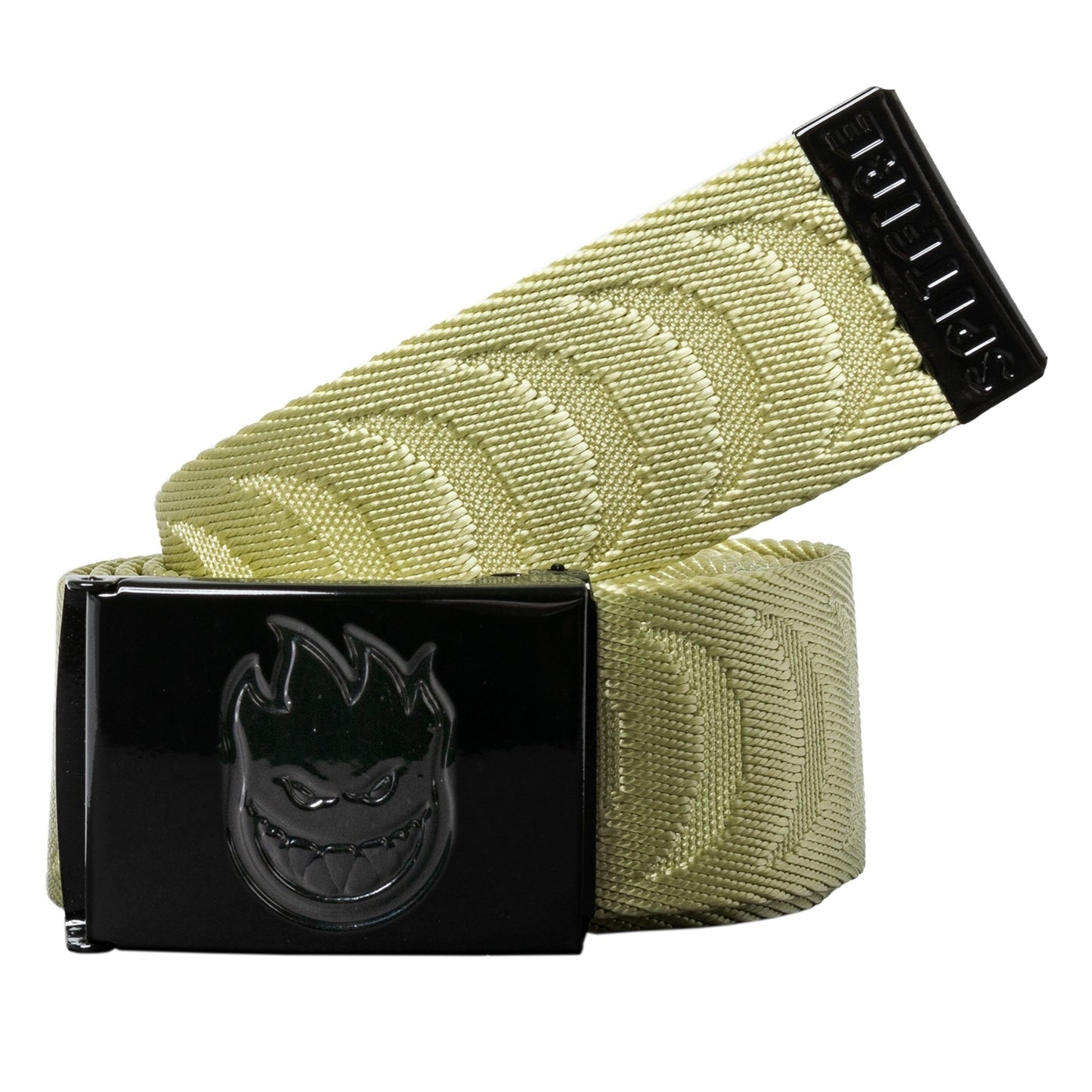 Spitfire Bighead Crescent Jacquard Belt tan/black