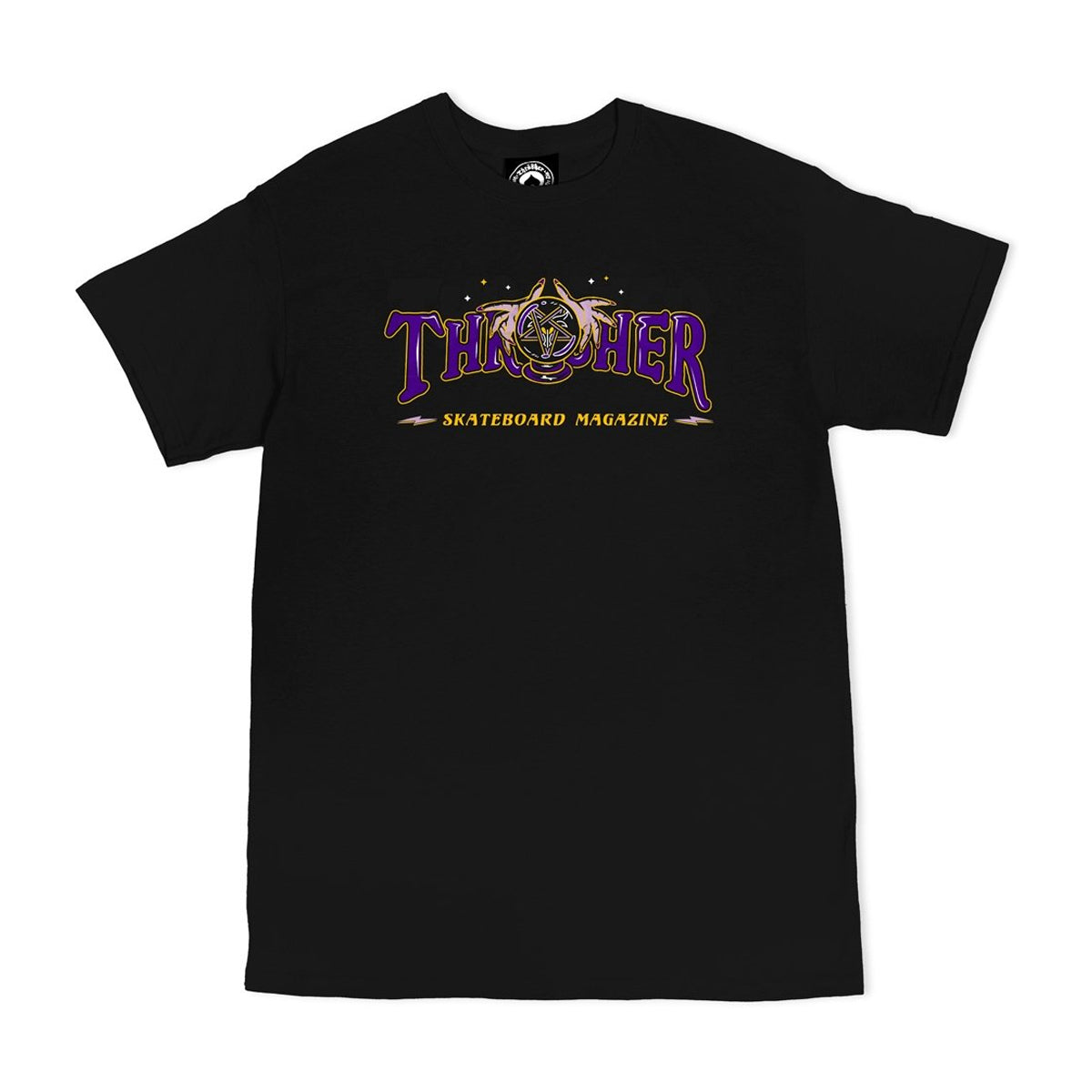 Thrasher Fortune Logo Short Sleeve T-Shirt (Black) - Apple Valley Emporium