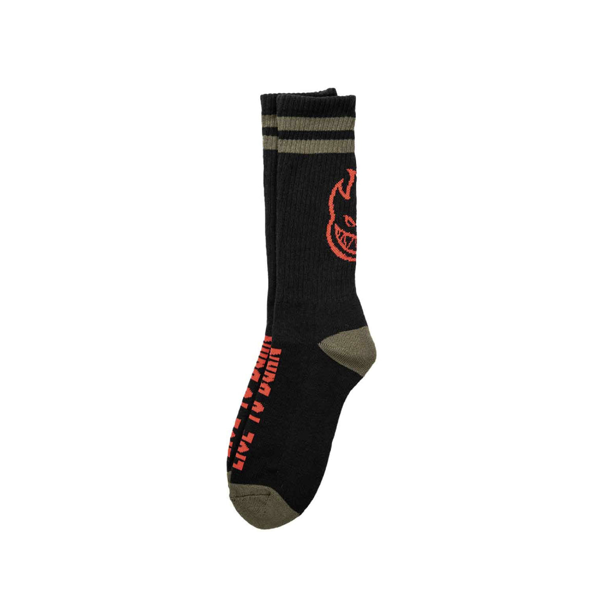 Spitfire Heads Up Crew Socks Black