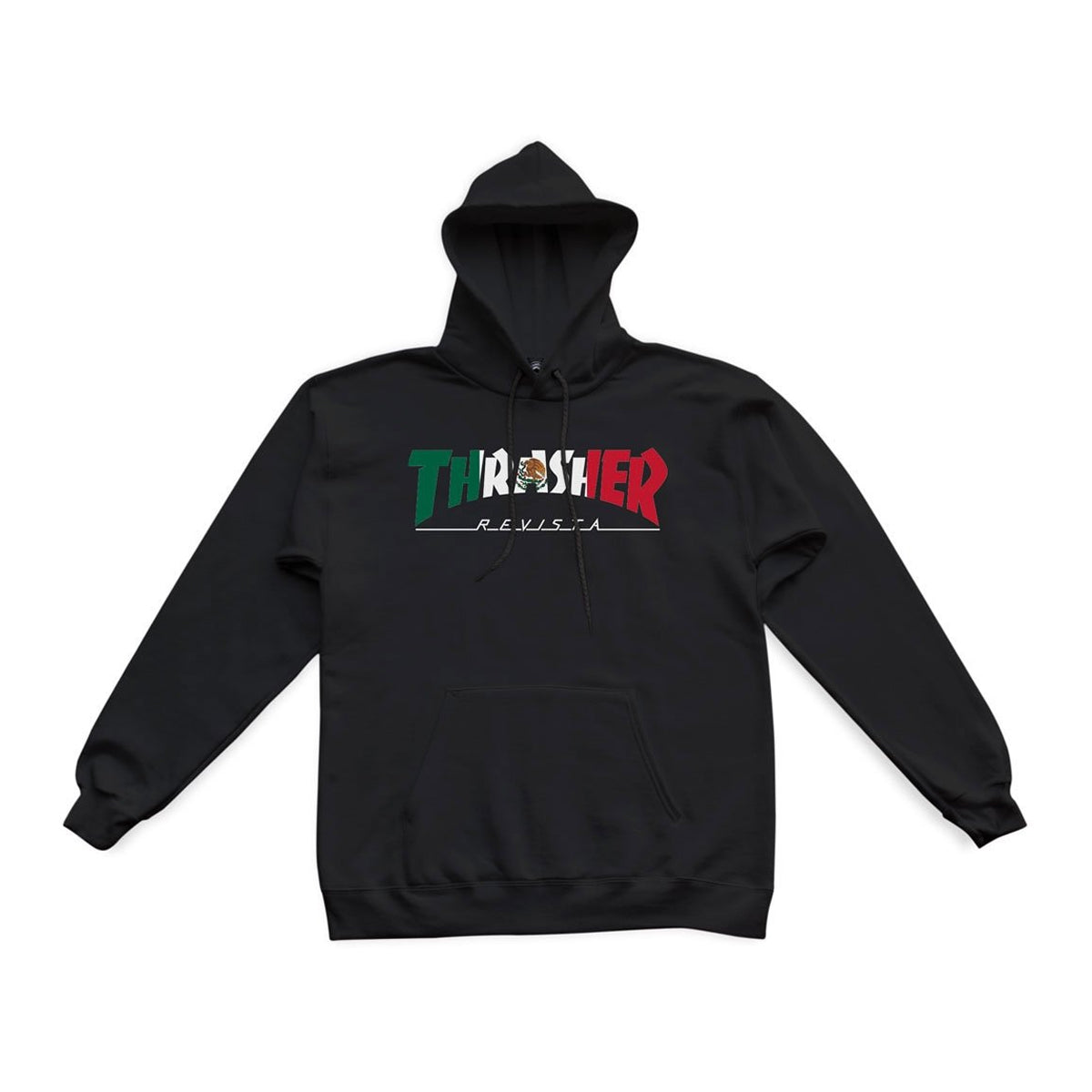 Thrasher Mexico Revista Hooded Sweatshirt (Black) - Apple Valley Emporium