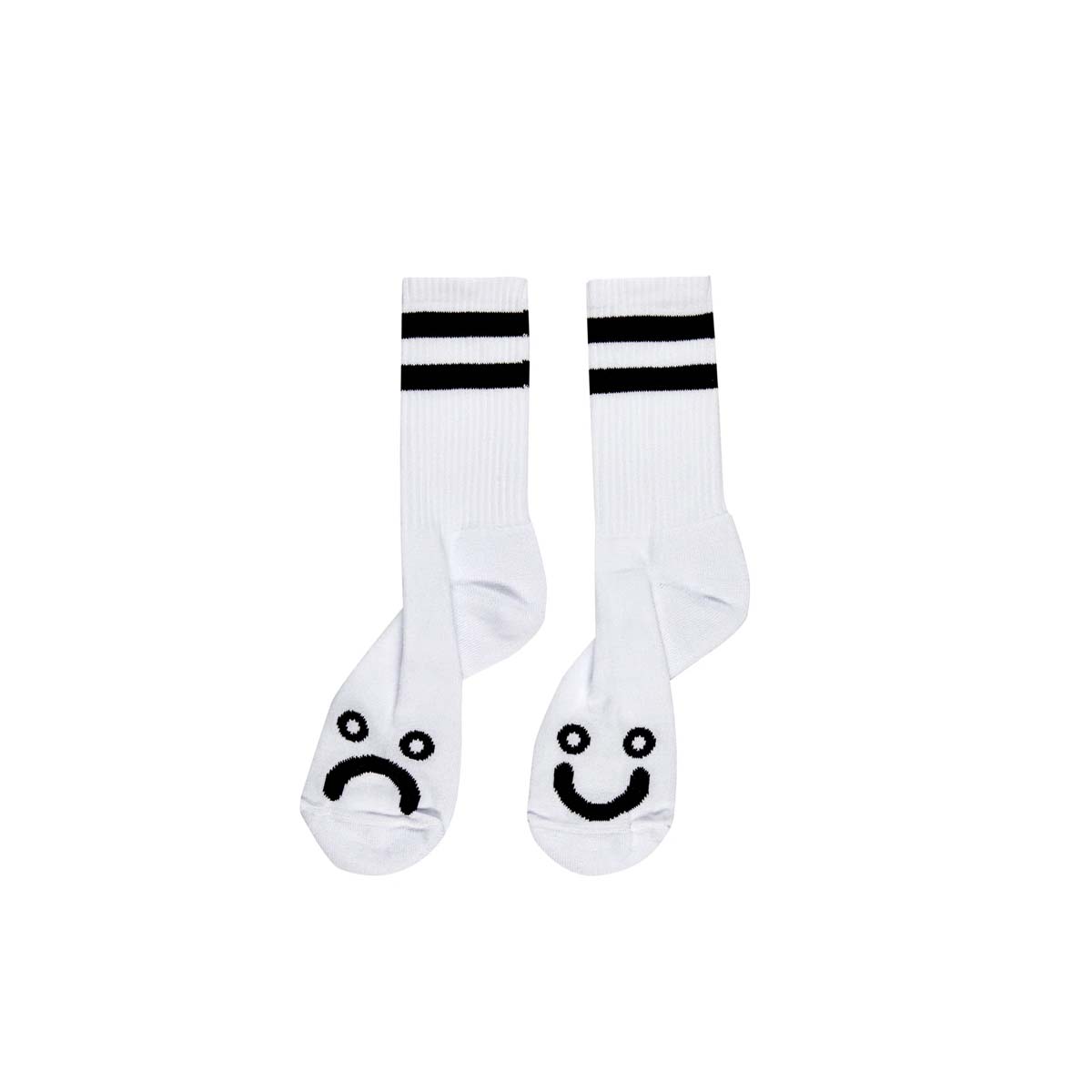 Polar Happy Sad Socks White
