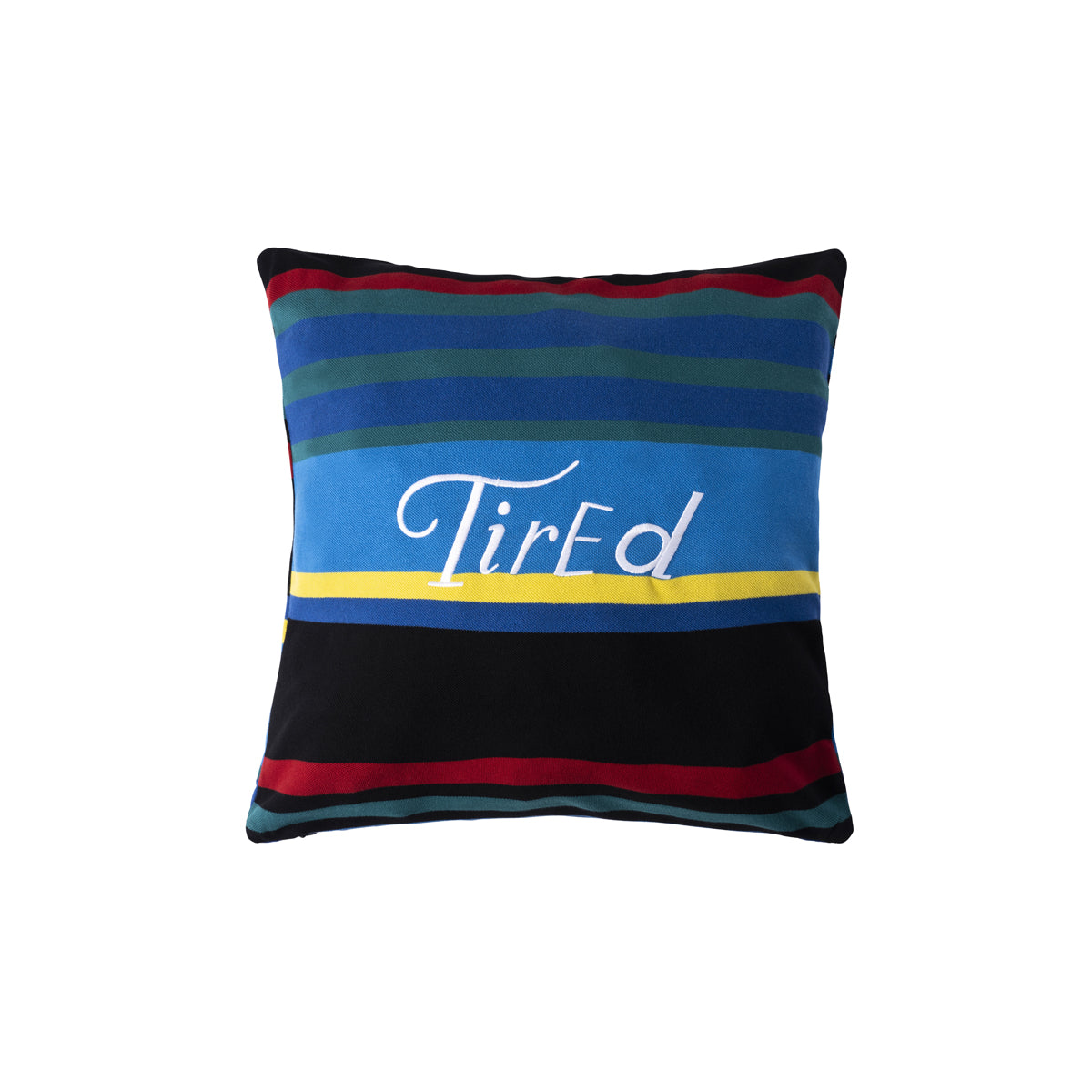 Tired Striped Throw Pillow (Multi-Color) - Apple Valley Emporium