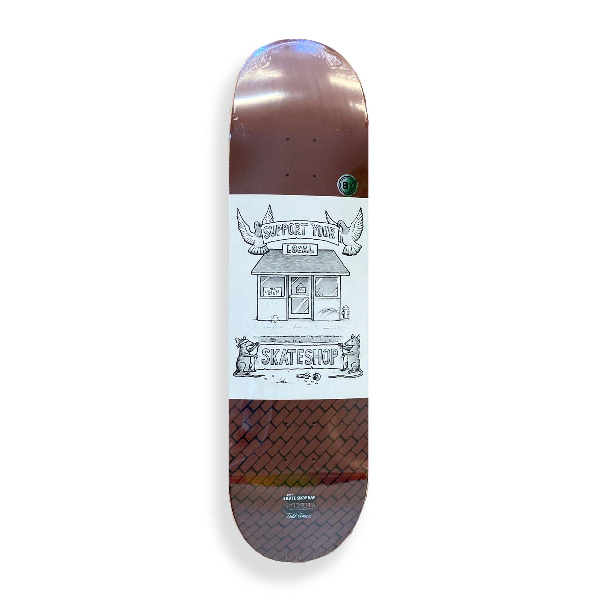 DLXSF x Todd Francis Skate Shop Day Skateboard Deck - Apple Valley Emporium