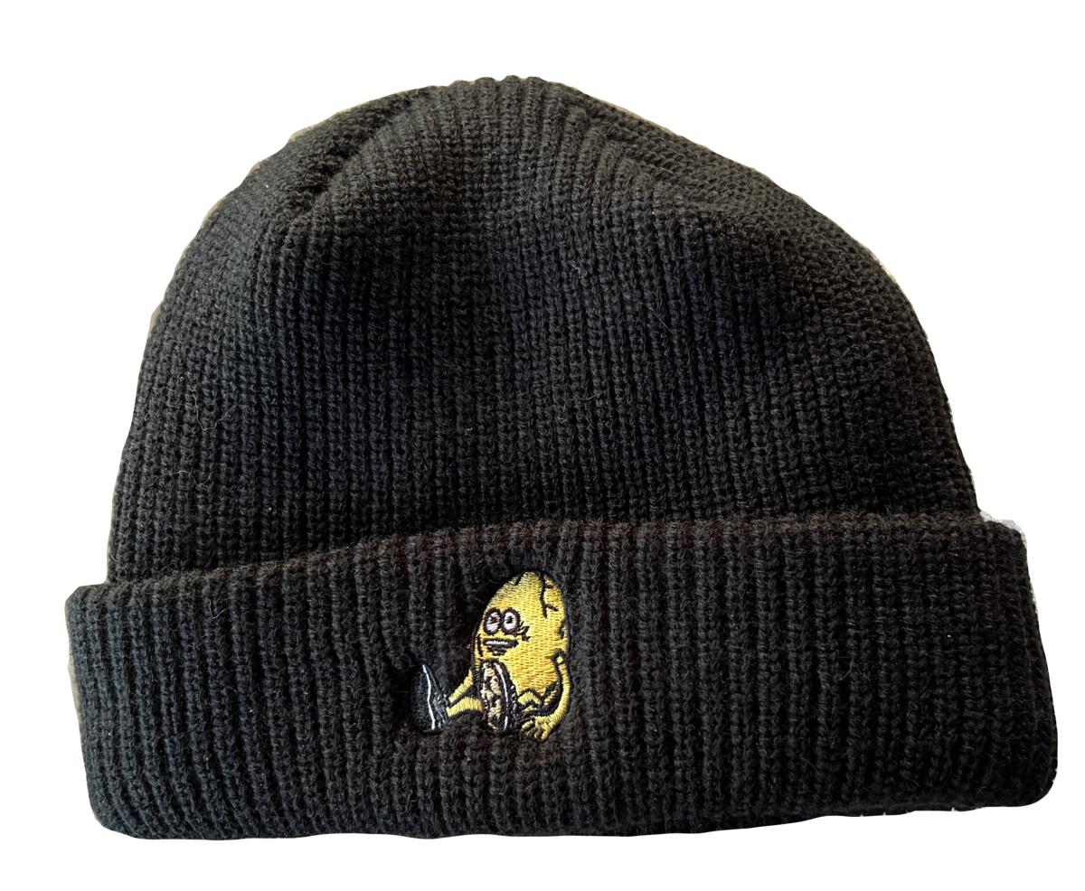 Heroin Skateboards Egg Beanie (Black)