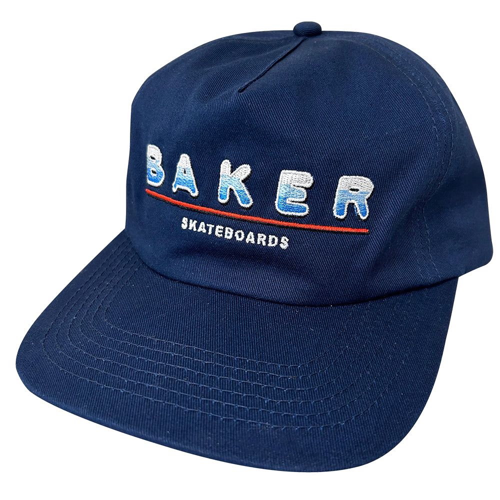 Baker Heat Logo Adjustable Snapback Hat (Navy)