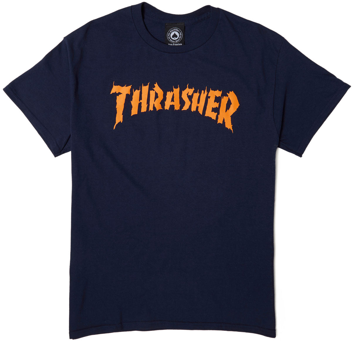 Thrasher Burn It Down Short Sleeve T-Shirt (Navy) - Apple Valley Emporium