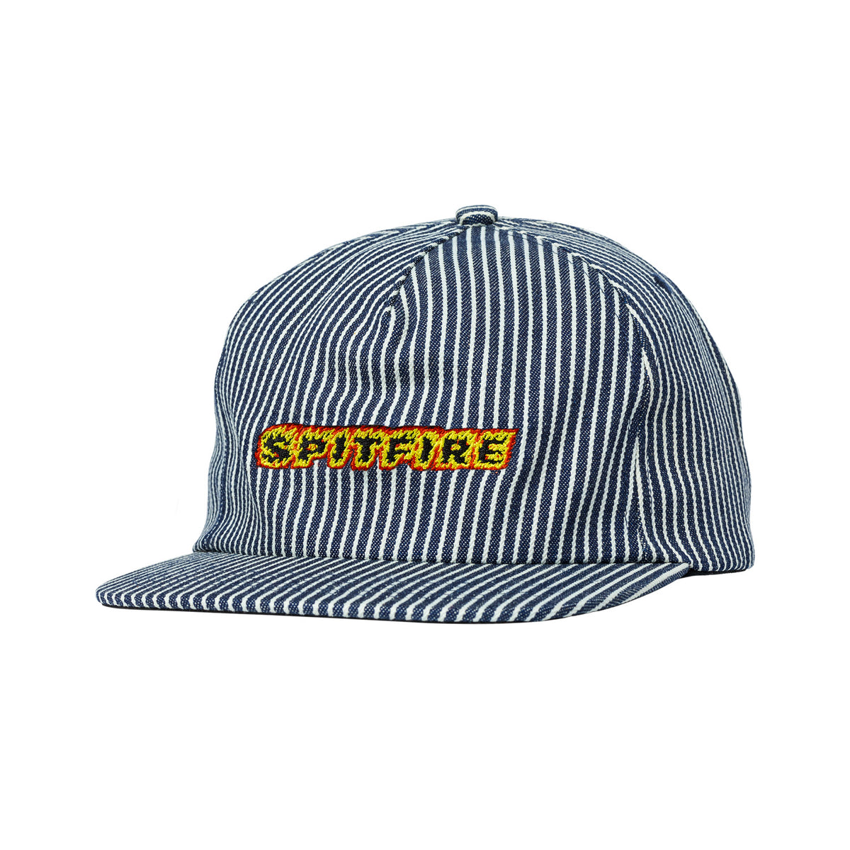 Spitfire Flames Script Strapback Hat (Indigo)