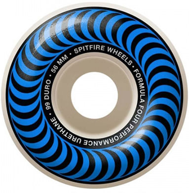 Spitfire Formula Four Classics 99 Duro 56mm Skateboard Wheels (Blue) - Apple Valley Emporium