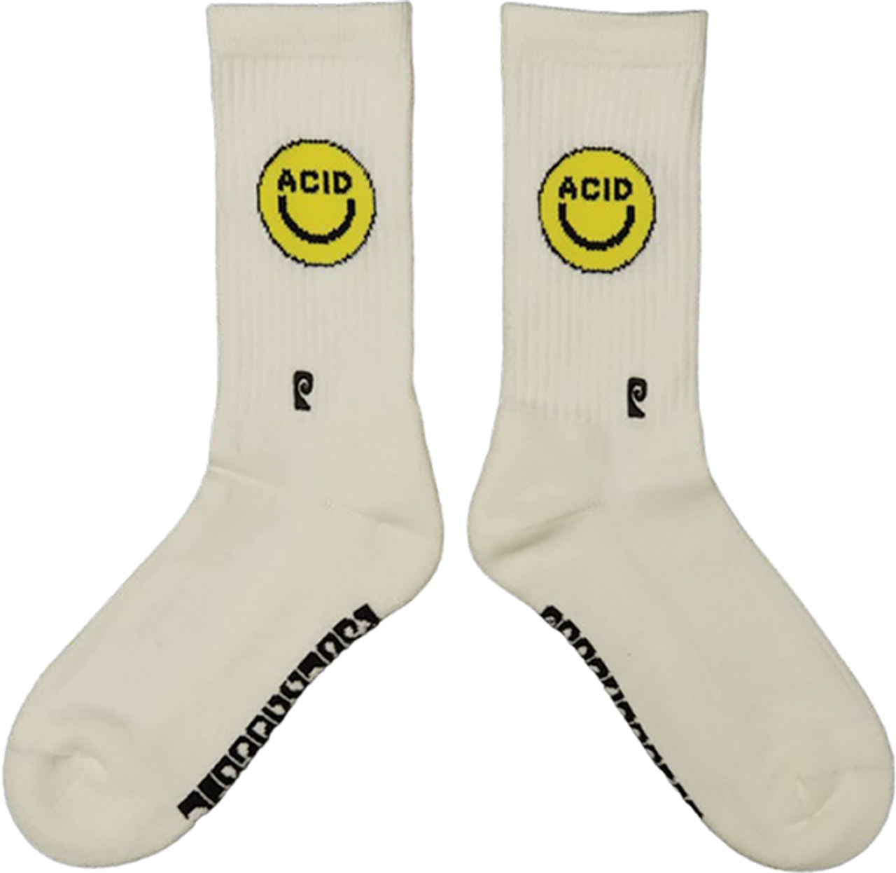 Psockadelic Acid Crew Socks (Cream)