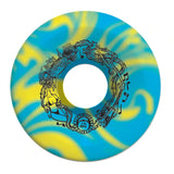 Slime Balls 65mm Big Balls Skateboard Wheels (Blue/Yellow Swirl) - Apple Valley Emporium