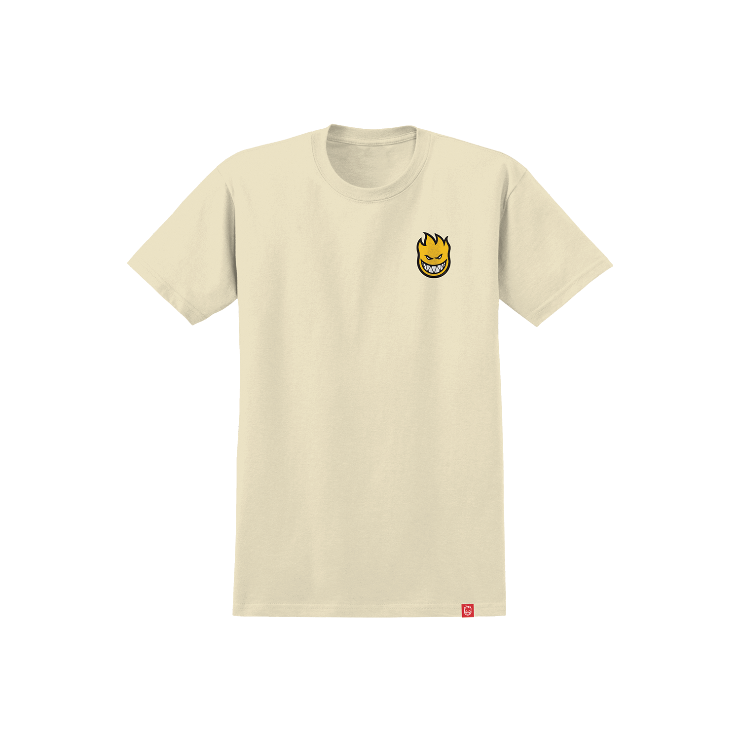 Spitfire Lil Bighead Fill Short Sleeve T-Shirt (Cream) - Apple Valley Emporium