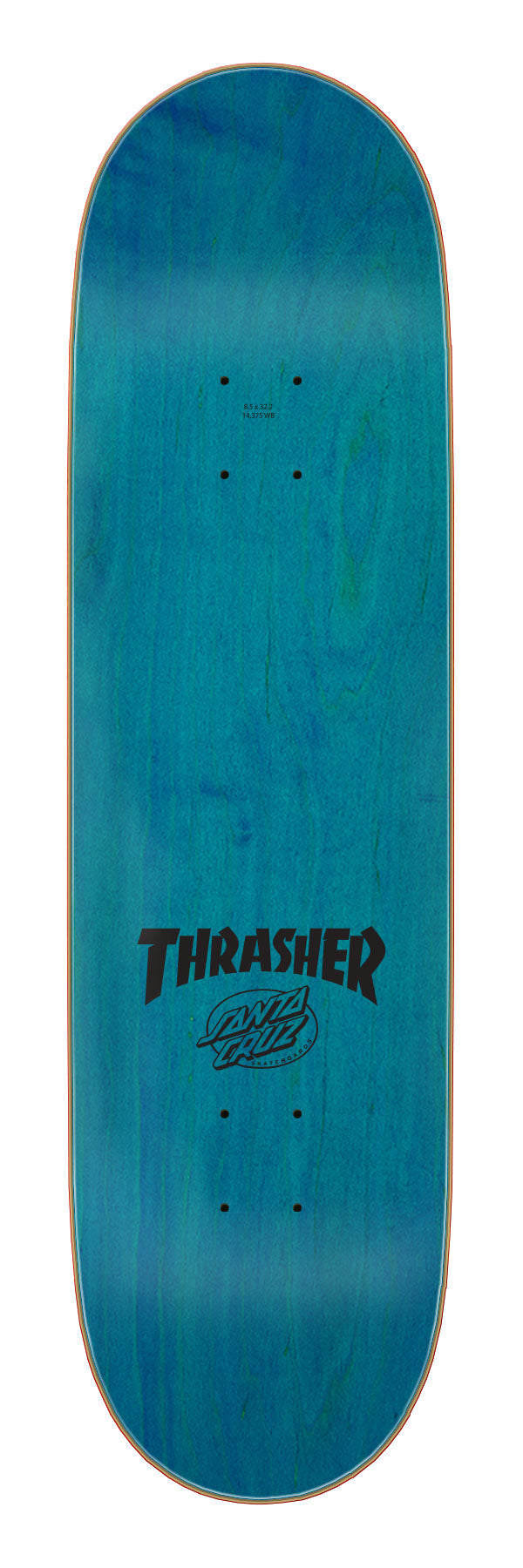 Santa Cruz / Thrasher Screaming Flame Logo Skateboard Deck 8.5" - Apple Valley Emporium