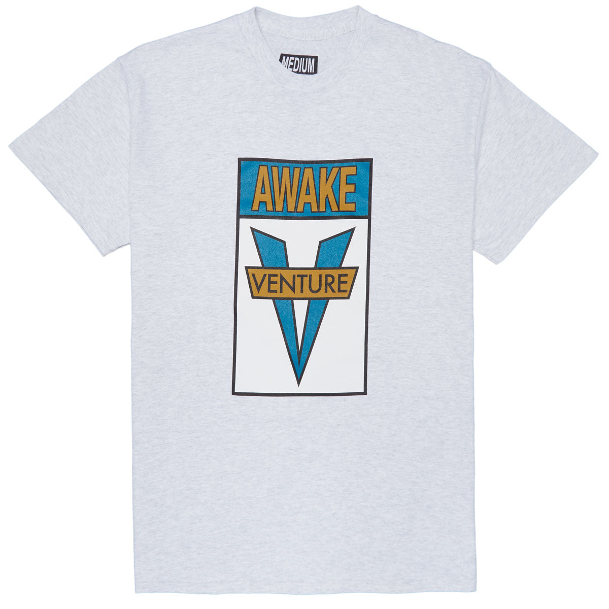 Venture Awake Short Sleeve T-Shirt (Ash/Gold/Teal)