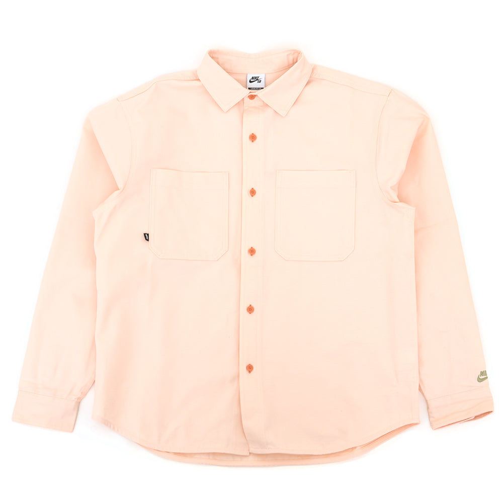 Nike SB Long Sleeve Woven Skate Top (Guava/Ice)