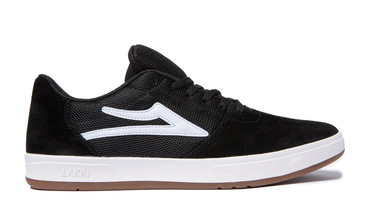 Lakai Brighton Skate Shoe (Black/White) - Apple Valley Emporium