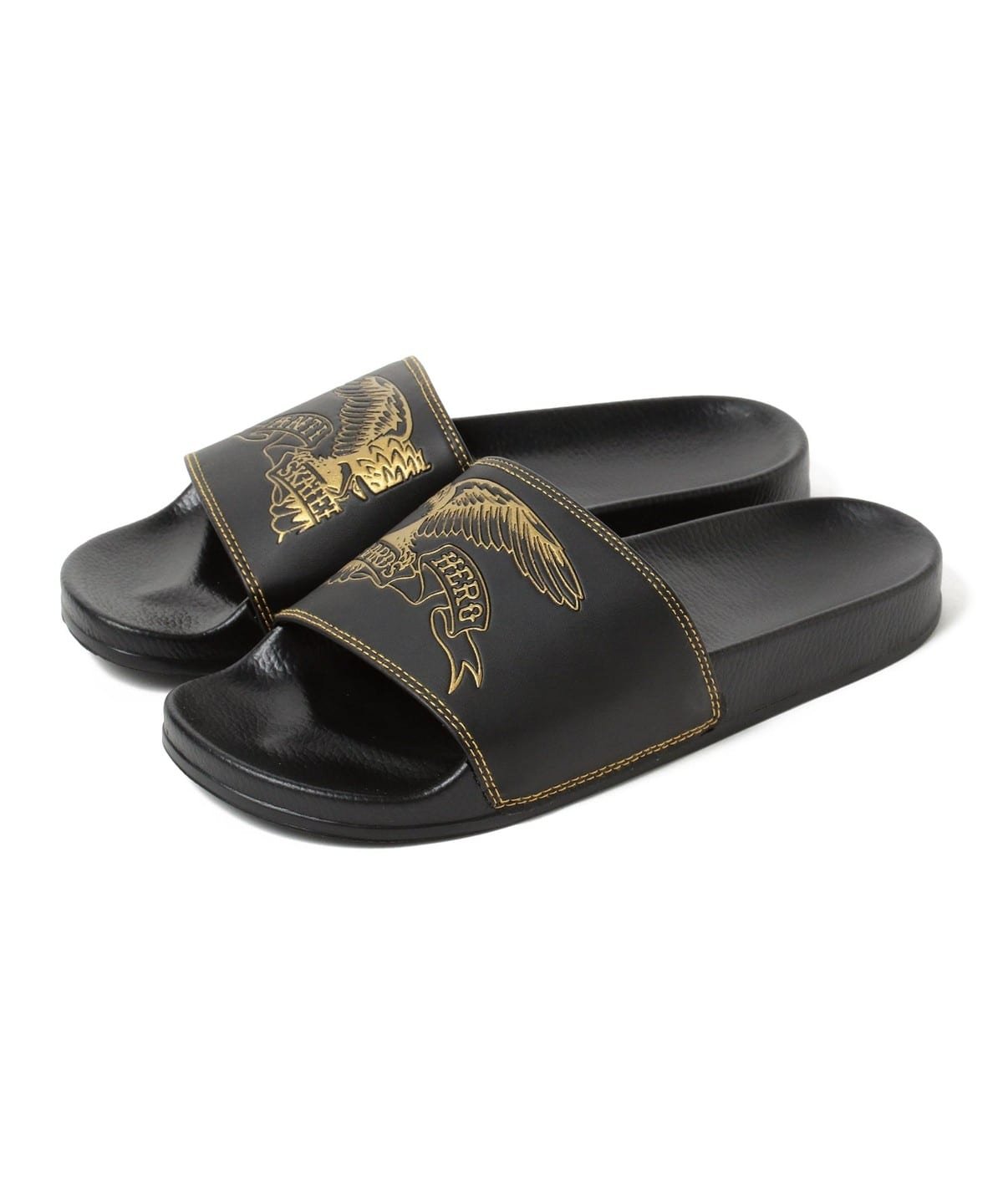 Anti-Hero Basic Eagle Slides (Black/Gold)