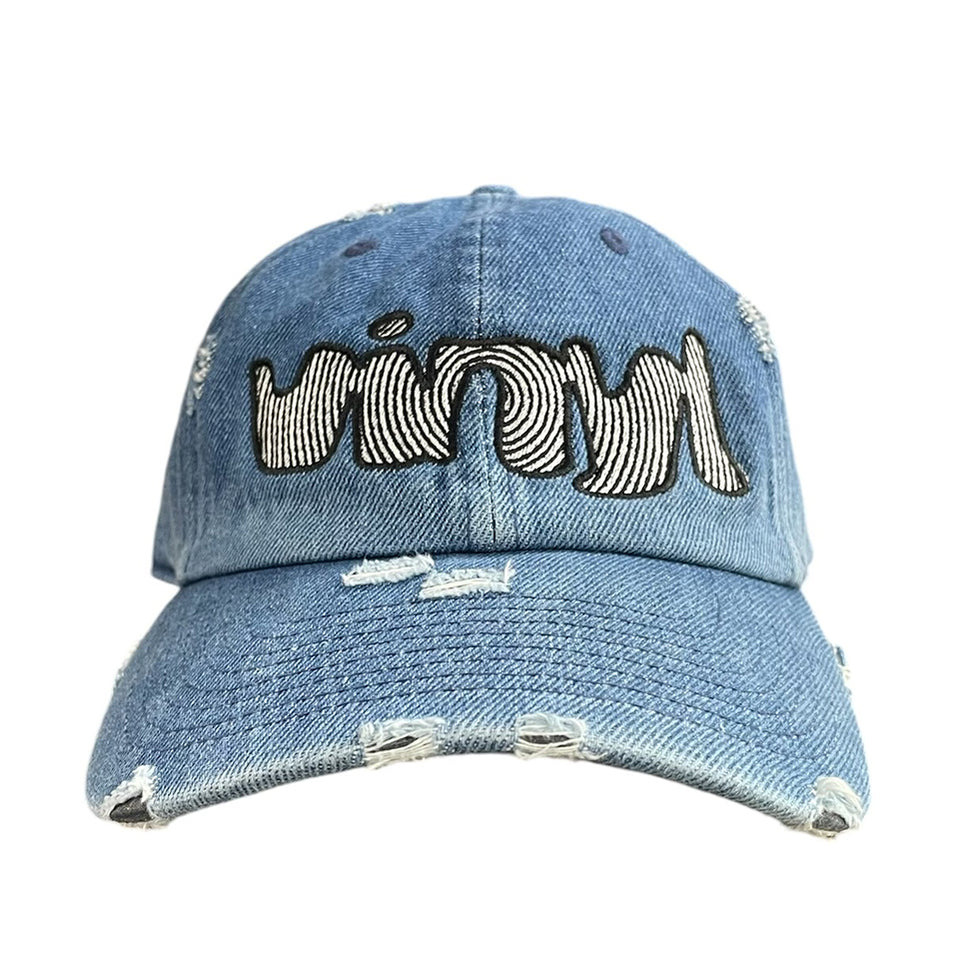 Vinyl Skateboards Spiral Logo Denim Dad Hat