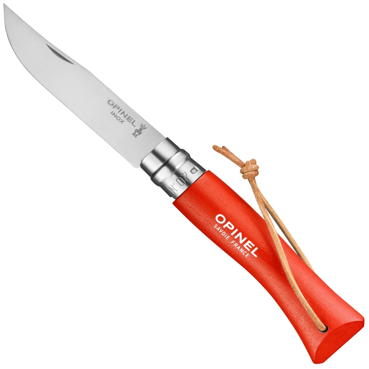 Opinel No. 7 Colorama Stainless Folding Knife (Orange) - Apple Valley Emporium