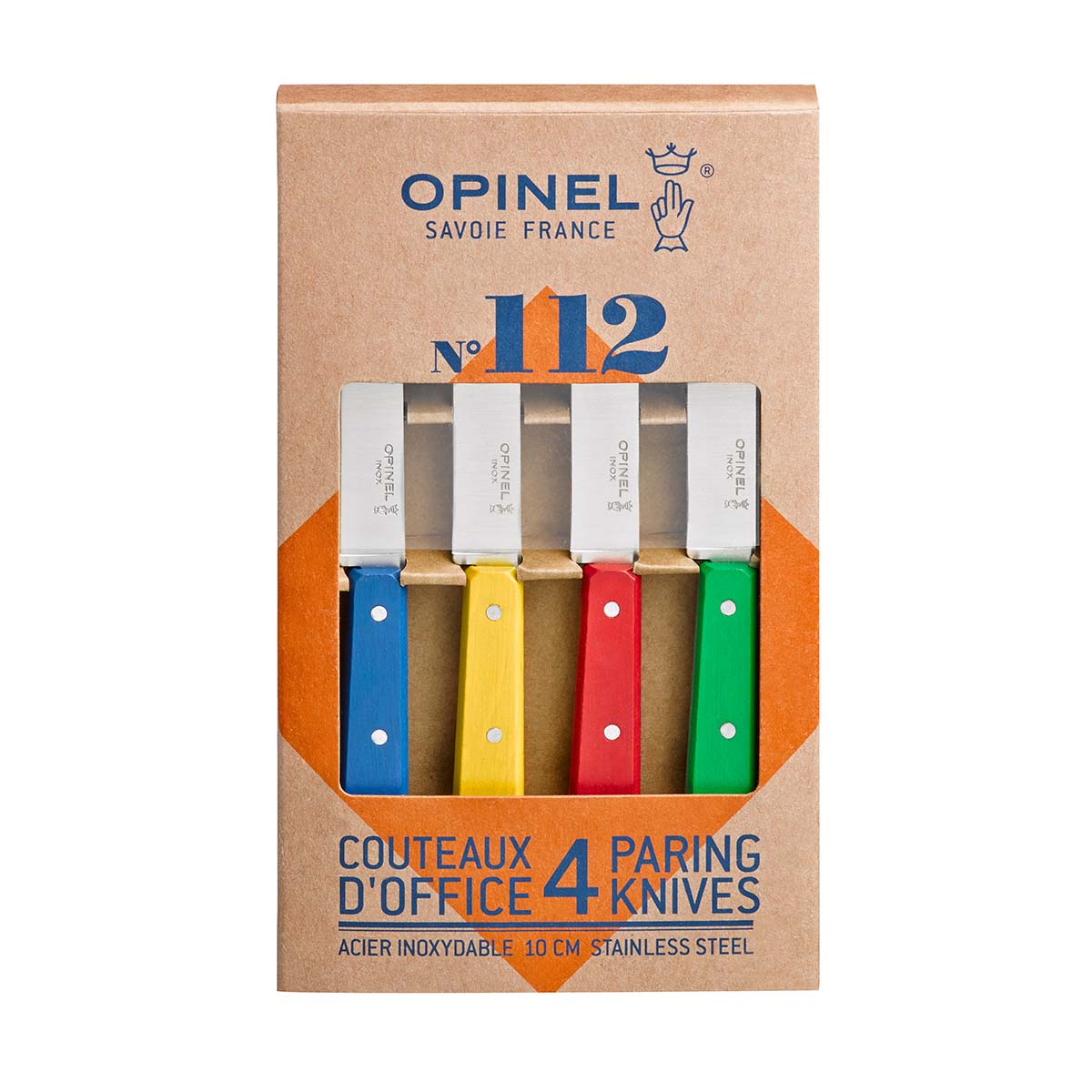 Opinel No.112 Stainless Steel Paring Knives Set - Apple Valley Emporium