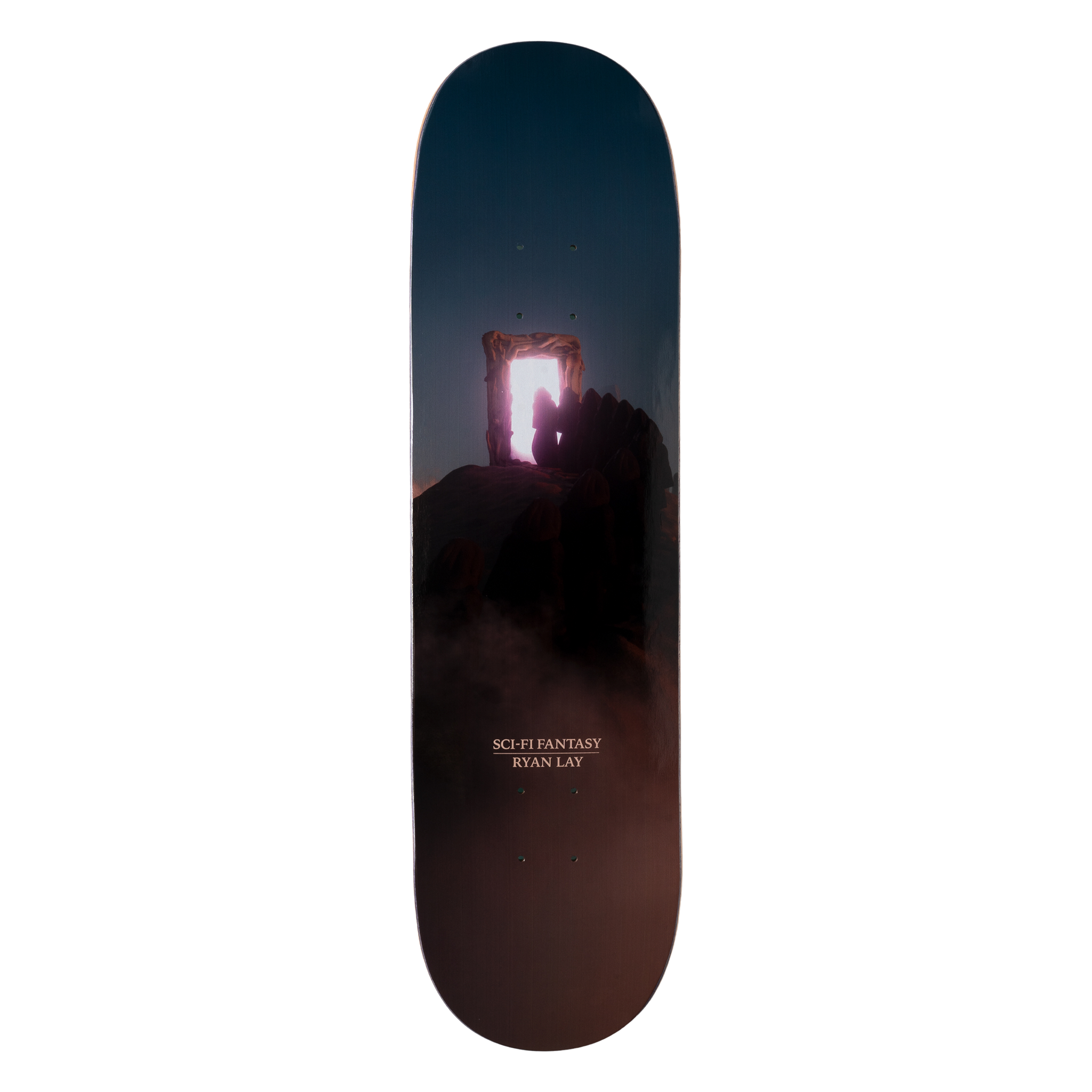 Sci-Fi Fantasy Ryan Lay Portal Of Riza Skateboard Deck - Apple Valley Emporium