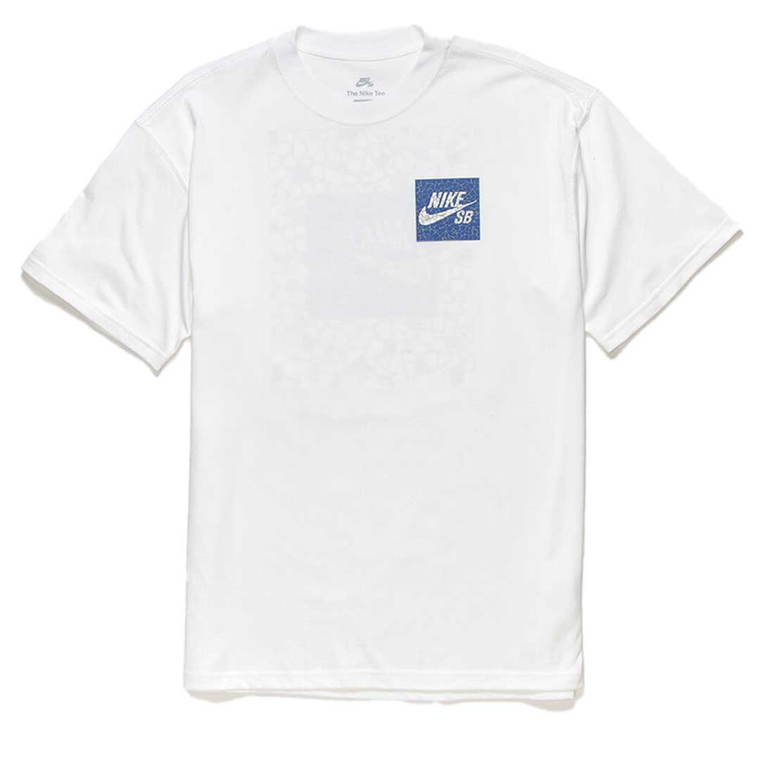 Nike SB Mosaic Short Sleeve T-Shirt (White) - Apple Valley Emporium