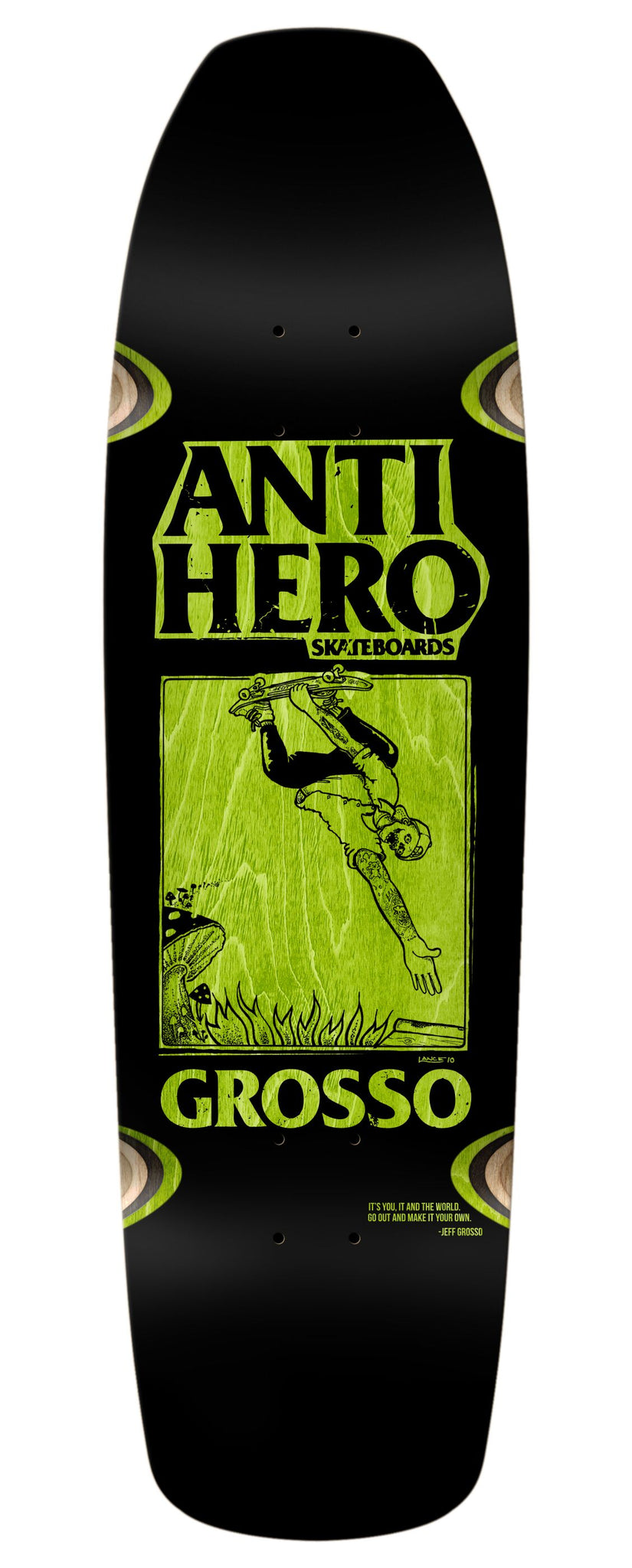 Anti-Hero SSD '25 Grosso Hand Plant Skateboard Deck 9.25" (Wheel Wells)