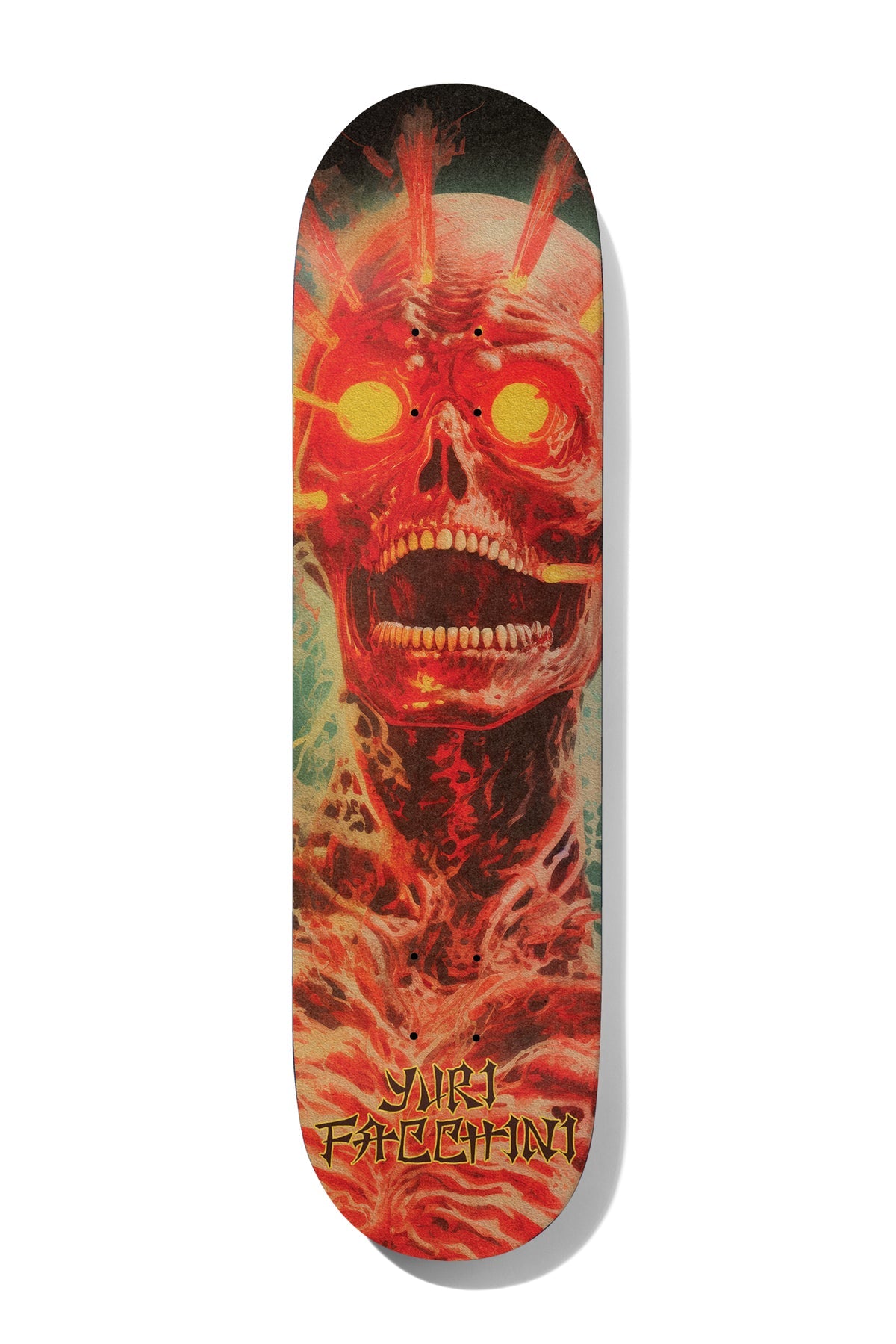 Deathwish Yuri Facchini Skull Skateboard Deck 8.25"