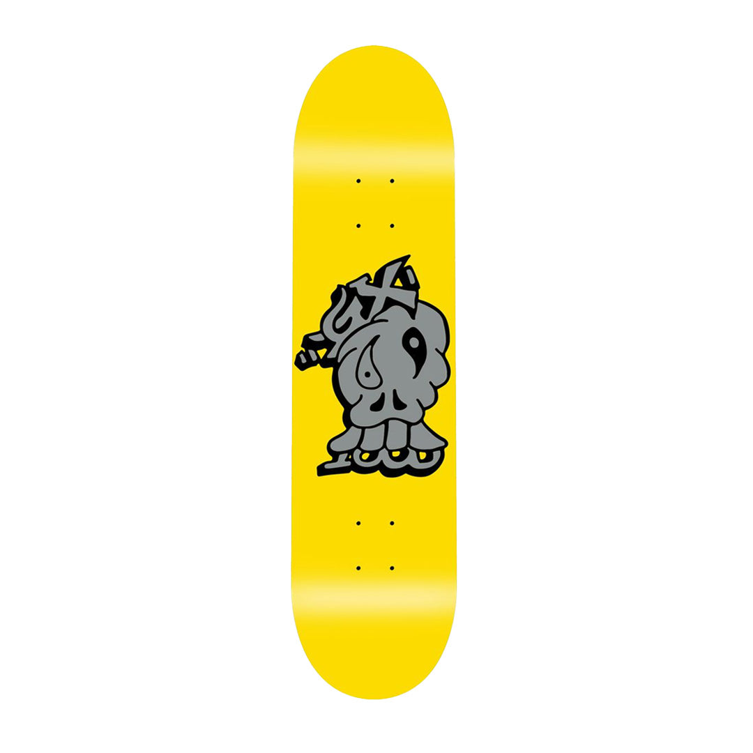 GX1000 Mind Over Matter Skateboard Deck Yellow 8.25" - Apple Valley Emporium