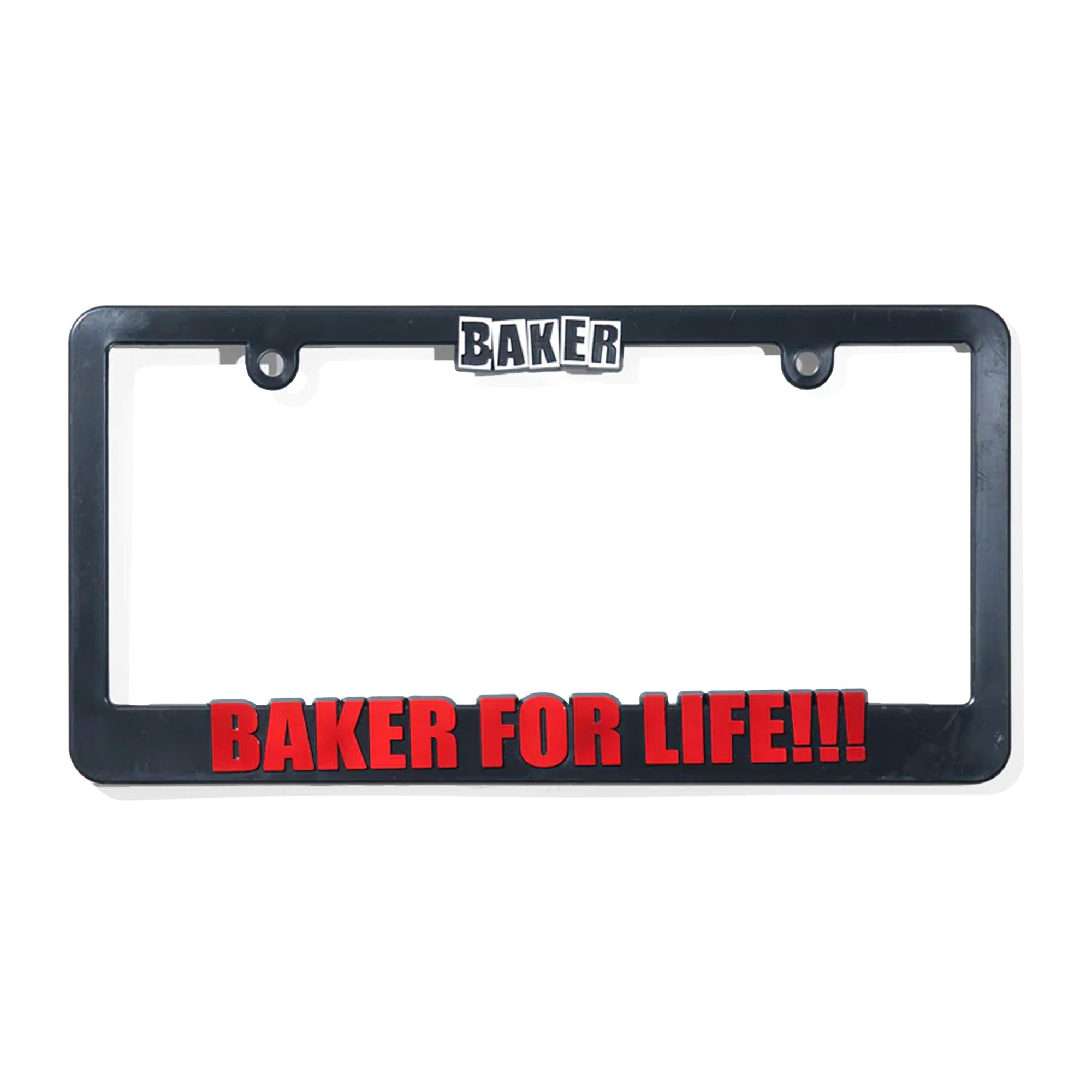 Baker "For Life!!!" License Plate Frame