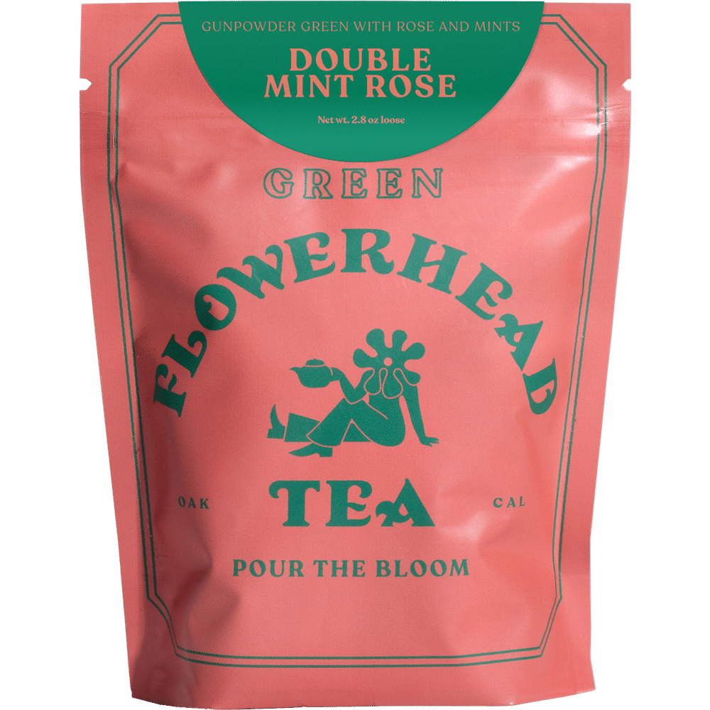 Flowerhead Double Mint Rose Loose Leaf Green Tea