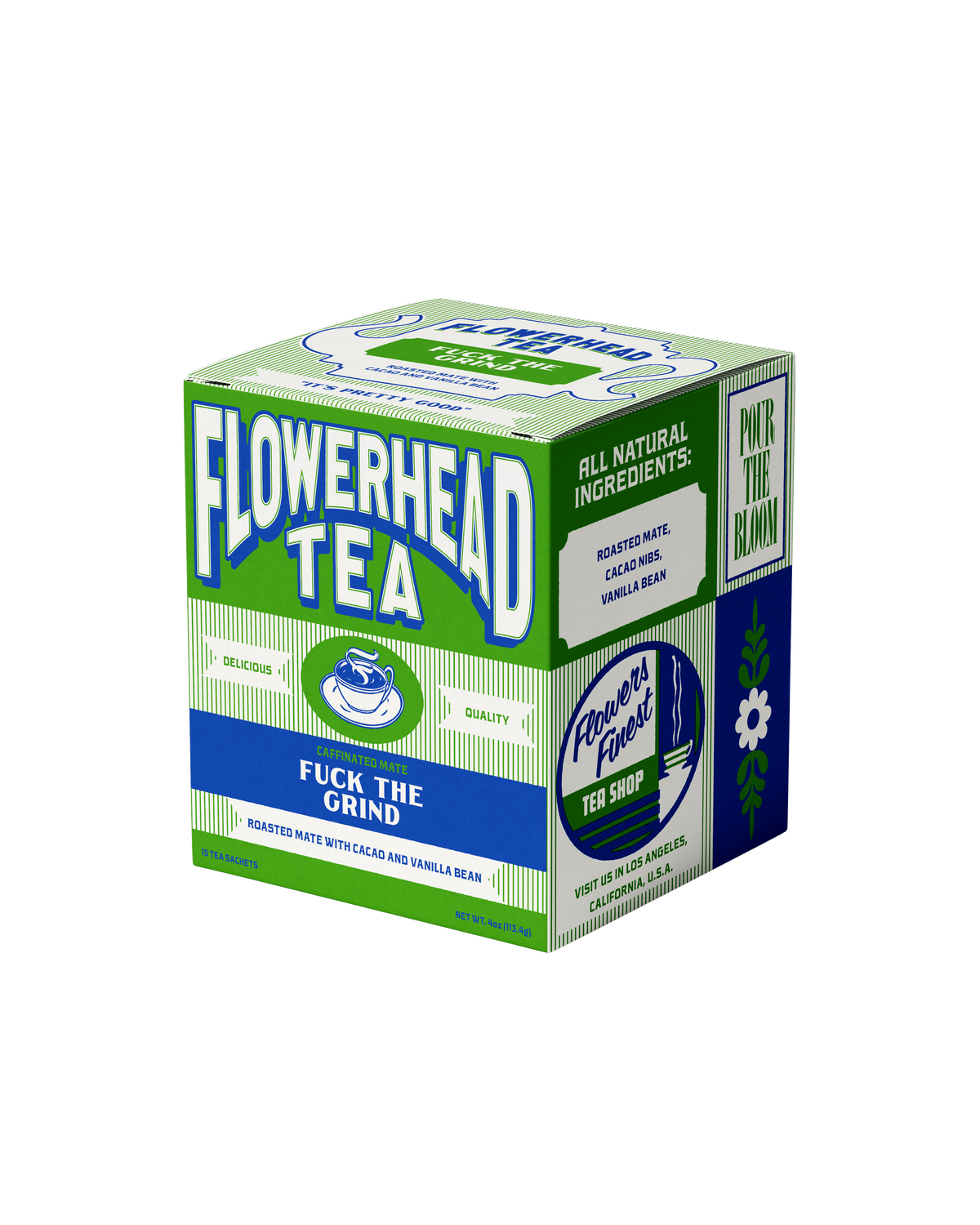 Flowerhead Fuck the Grind Tea Bags