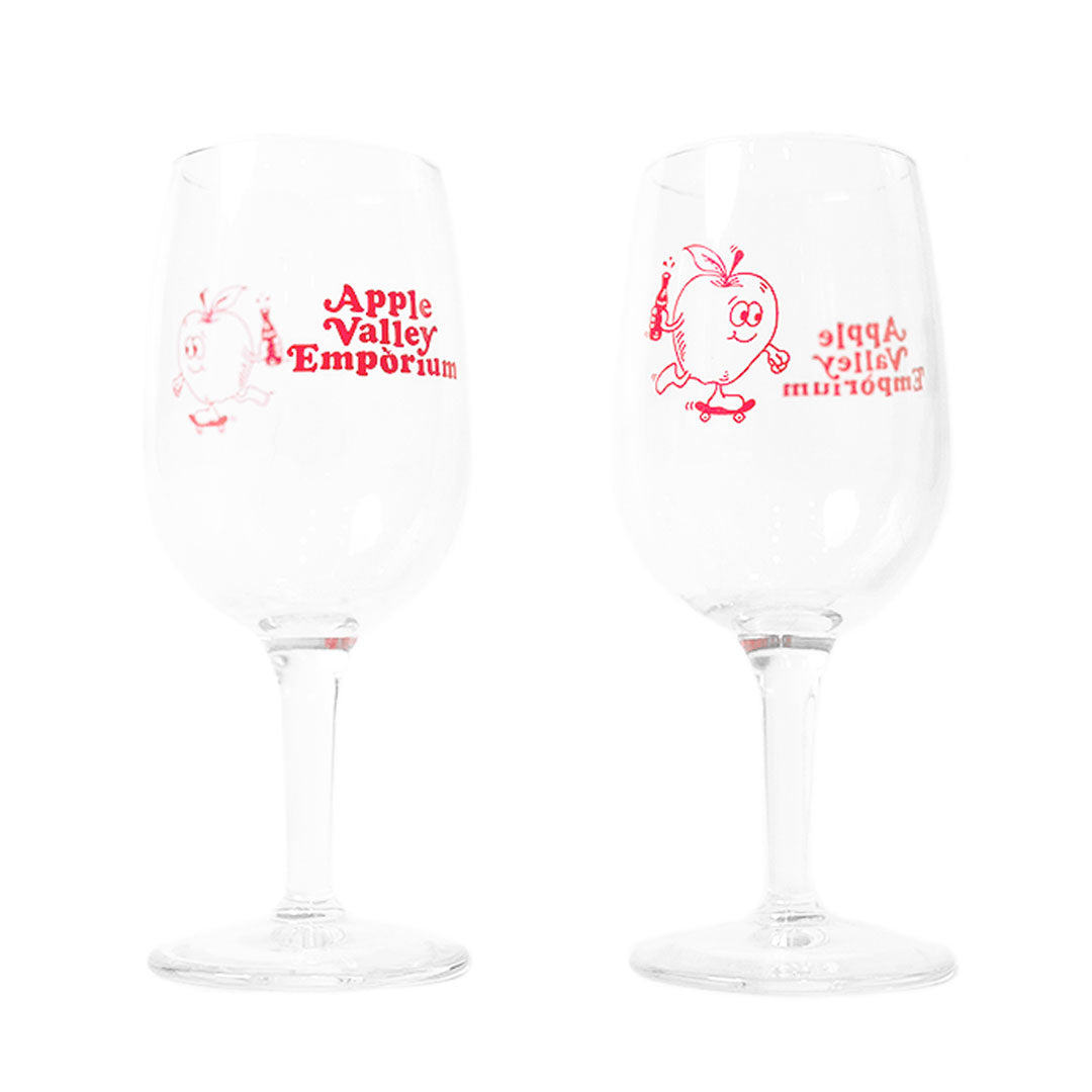 AVE Apple Friend 6.5oz Wine Glasses (Set of 2) - Apple Valley Emporium