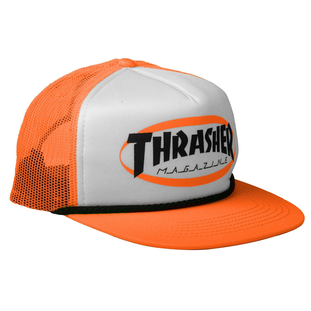 Thrasher Ellipse Mag Logo Rope Trucker Hat - Apple Valley Emporium