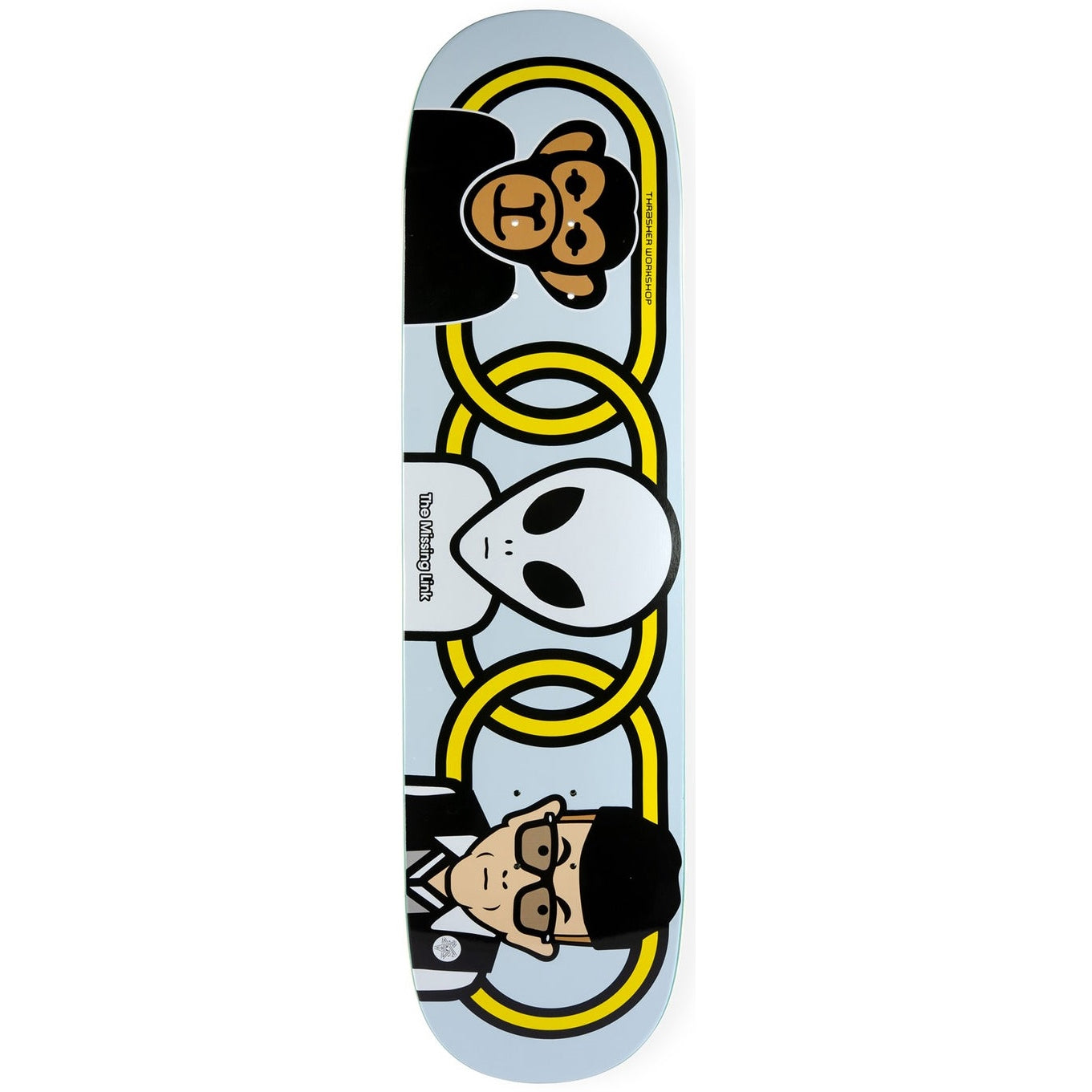 Alien Workshop x Thrasher Missing Link Skateboard Deck 8.375"