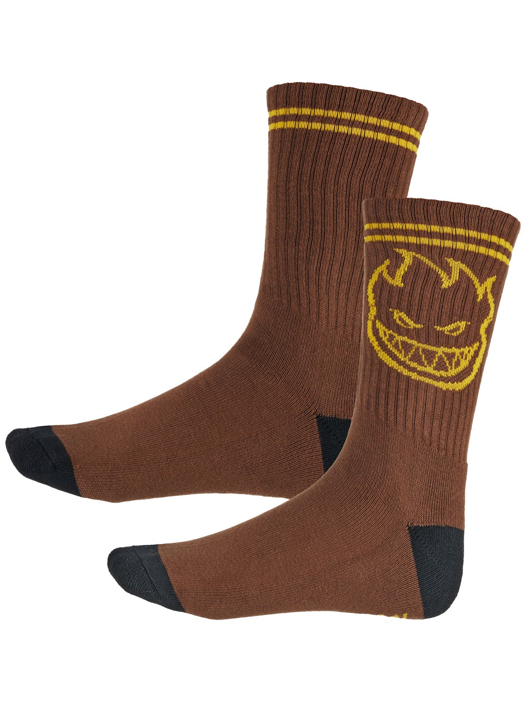 Spitfire Bighead Socks (Brown/Gold)