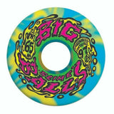 Slime Balls 65mm Big Balls Skateboard Wheels (Blue/Yellow Swirl) - Apple Valley Emporium