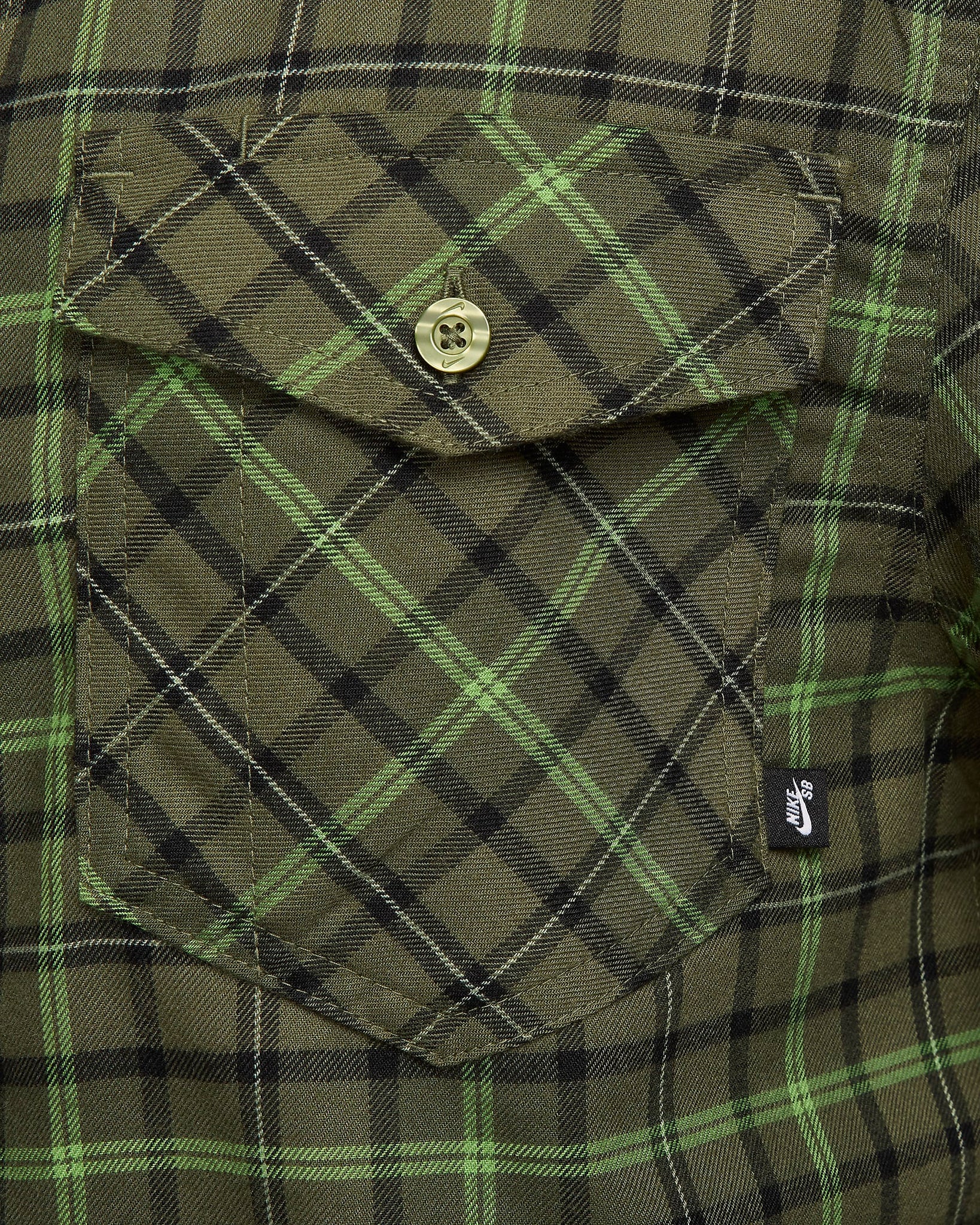 Nike SB Mens Flannel (Olive) - Apple Valley Emporium