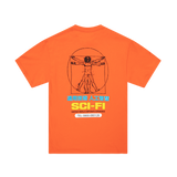 Sci-Fi Fantasy Chain Of Being 2 Short Sleeve T-Shirt (Orange) - Apple Valley Emporium