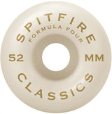 Spitfire Formula Four Classic 101D 52mm Skateboard Wheels (Green) - Apple Valley Emporium