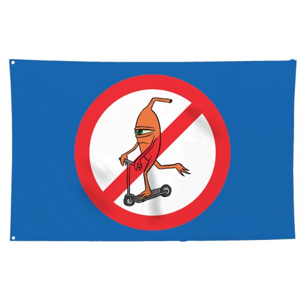 Toy Machine No Scooter Banner (Blue)