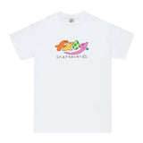 Frog Skateboards Dino Logo Short Sleeve T-Shirt (White) - Apple Valley Emporium