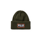 Polar Earthquake Merino Army Green Beanie