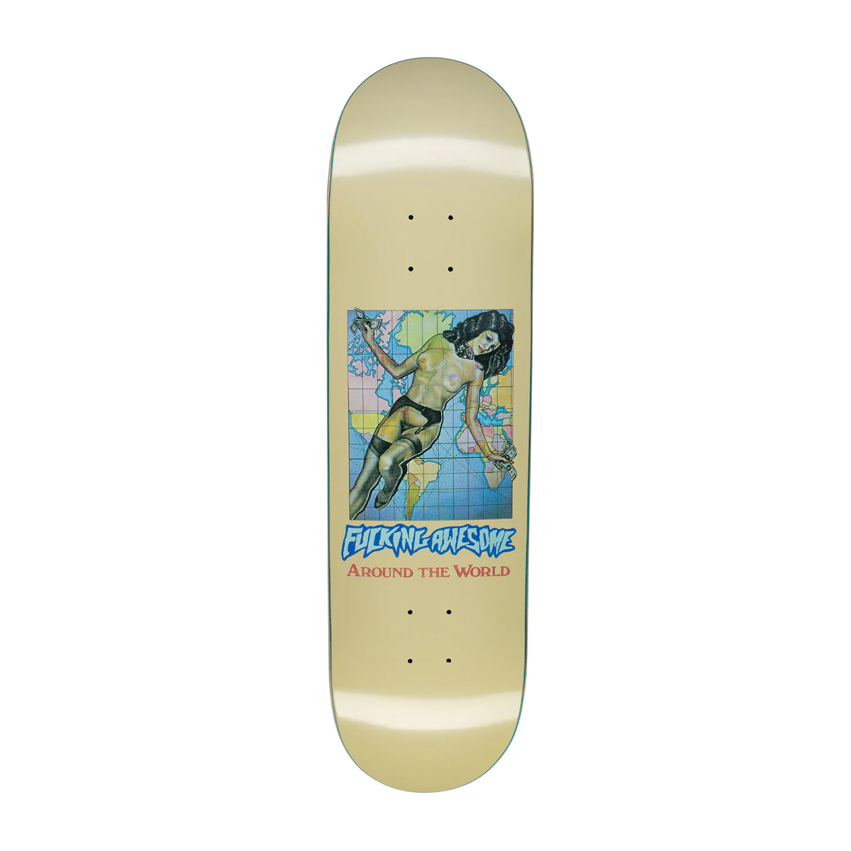 Fucking Awesome Around The World Skateboard Deck 8.5" - Apple Valley Emporium