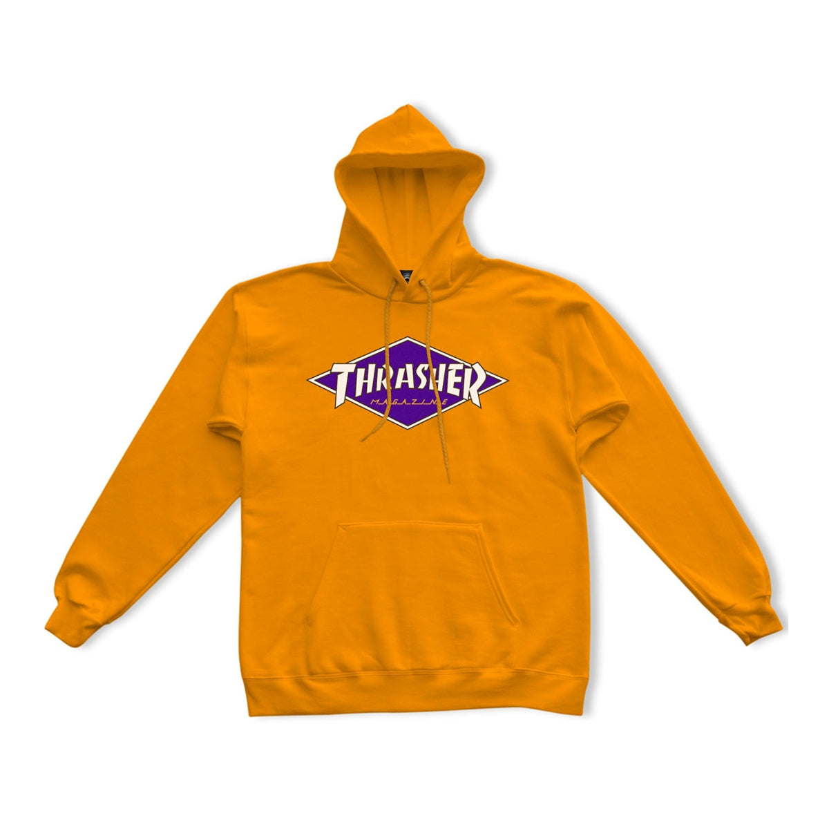 Thrasher Diamond Logo Hooded Sweatshirt (Gold) - Apple Valley Emporium