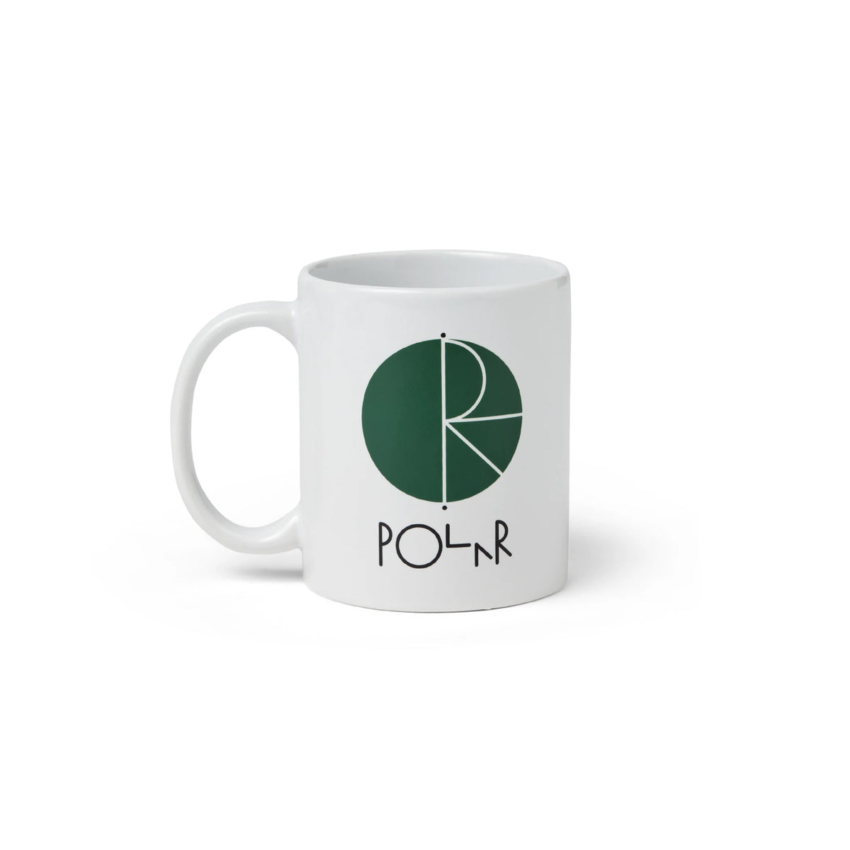 Polar Skate Co. Fill Logo Mug (White/Green) - Apple Valley Emporium