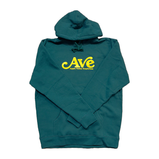 AVE Script Hoodie Forest Green