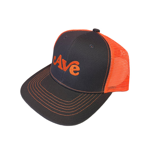 AVE Script Embroidered Trucker Hat