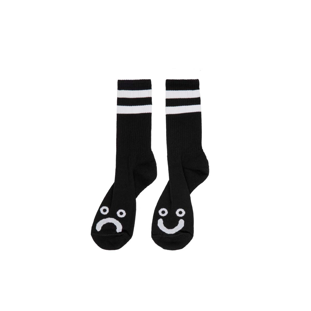 Polar Skate Co. Happy Sad Socks (Black)