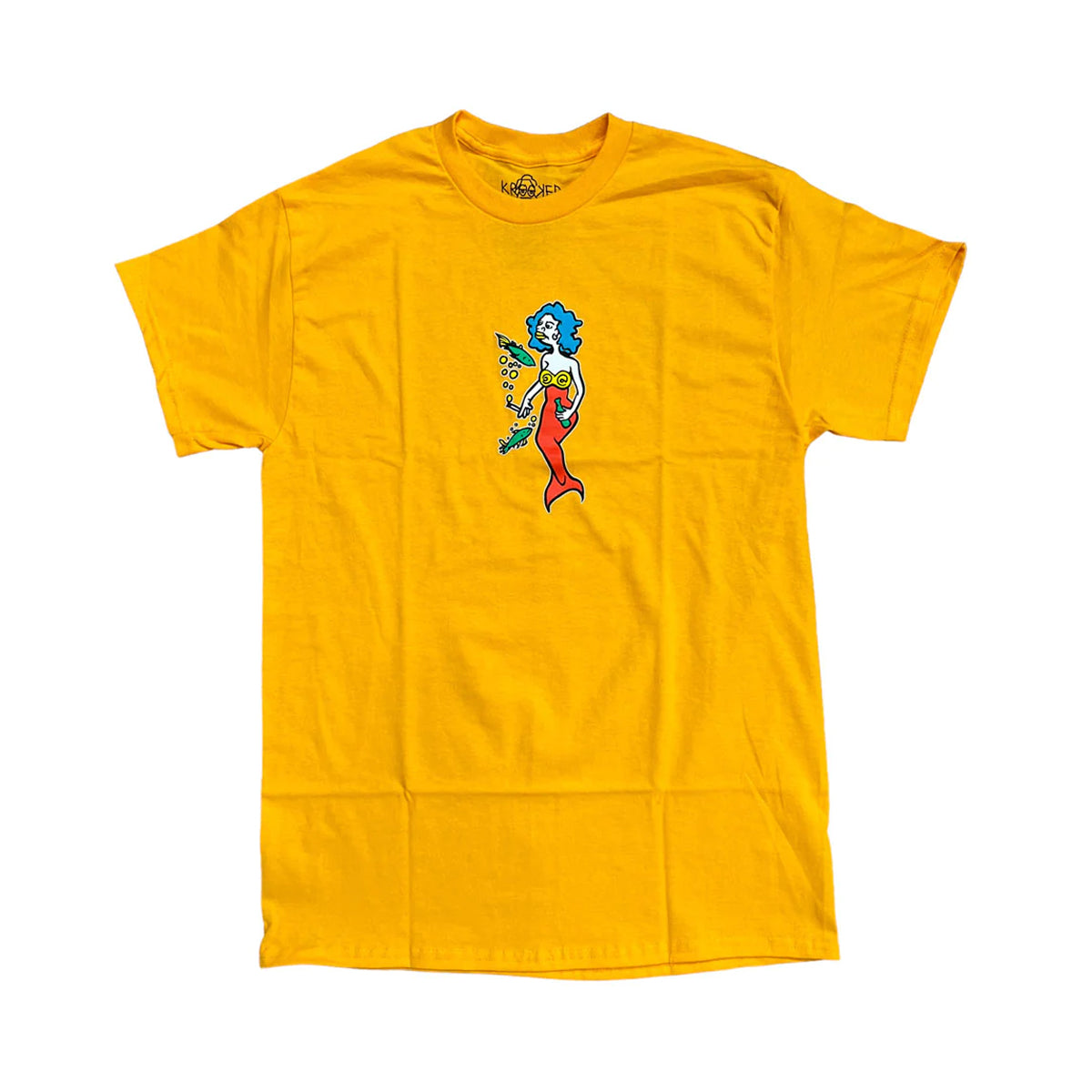 Krooked Mermaid Short Sleeve T-Shirt (Gold) - Apple Valley Emporium